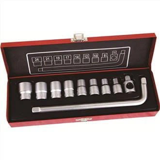 10бр. Комплект гаечни ключове 1/2'' Dr