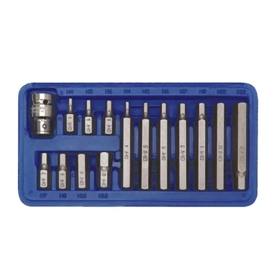 КОМПЛЕКТ БИТОВЕ ЗА ОТВЕРТА HEX H4-H12 15БР